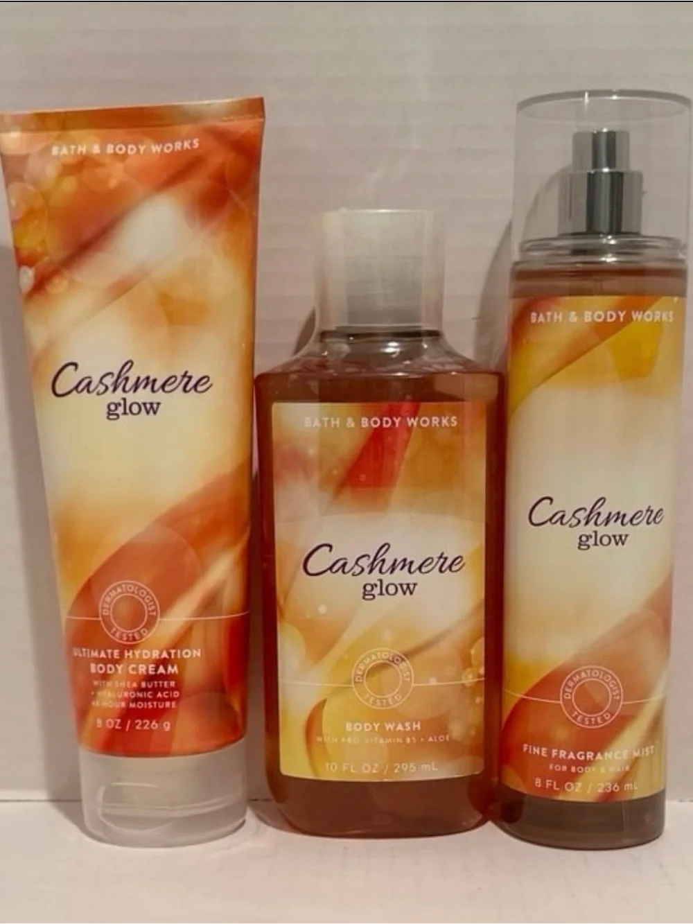 Bath & Body NEW Cashmere Glow Fine Fragrance Mist, Body Cream & Body Wash